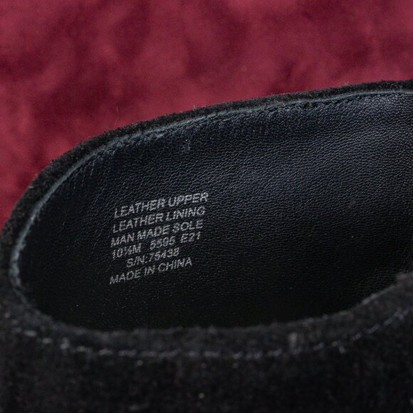 Tory Burch Women Black Suede Zip Wedge Lug Sole Ankle Boots sz 10.5 - Picture 8 of 8